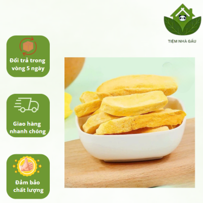 Xoài sấy thăng hoa (sấy lạnh -45 độ) giòn, xốp, thơm ngon - Đặc sản Thảo Đà Lạt