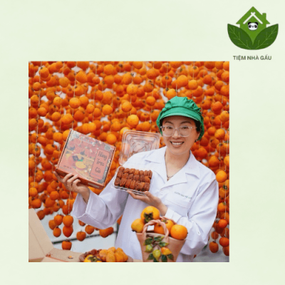 hồng sấy bị mốc trắng