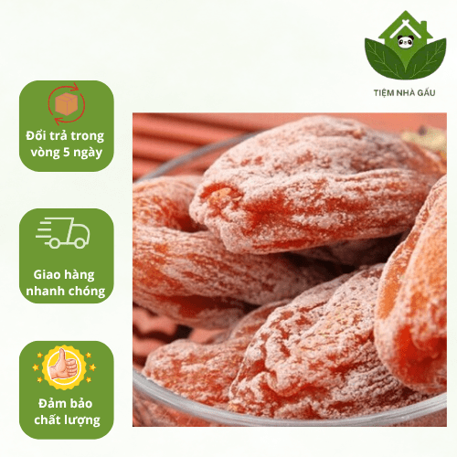 hồng sấy bị mốc trắng