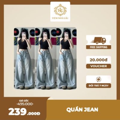 Quần Jean Ống Rộng