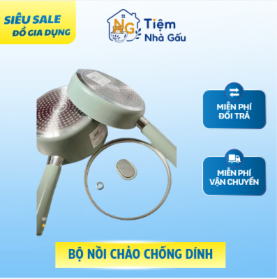 Bộ nồi chảo Tiệm Nhà Gấu
