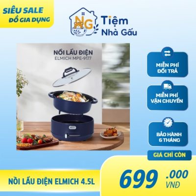 NỒI LẨU ĐIỆN ELMICH DUNG TÍCH 4.5L