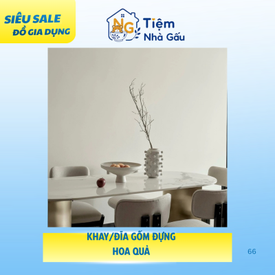 Khay/Đĩa gốm đựng hoa quả