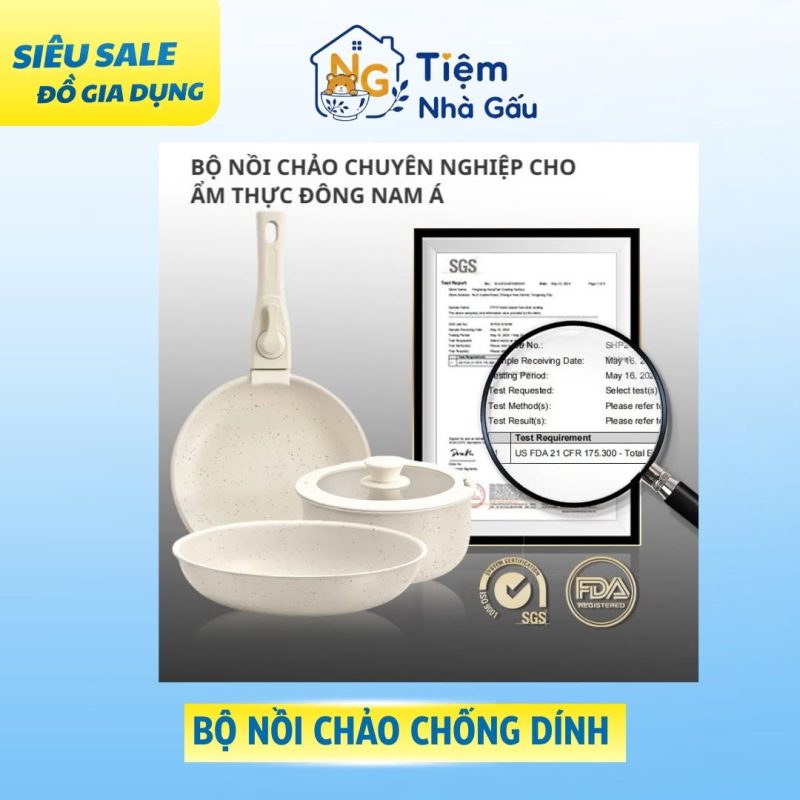 Bộ nồi chảo chống dính