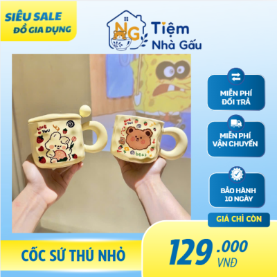 Cốc sức thú nhỏ Tiệm Nhà Gấu