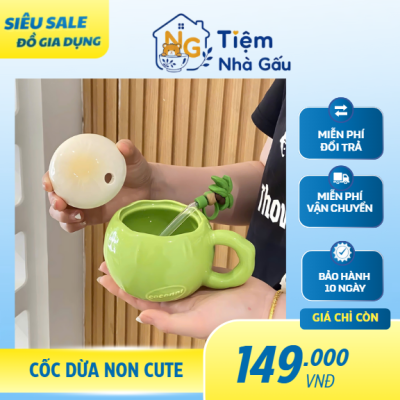 Cốc dừa non cute