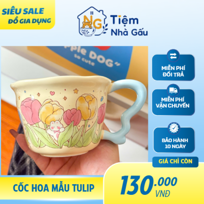 Cốc hoa mẫu Tulip