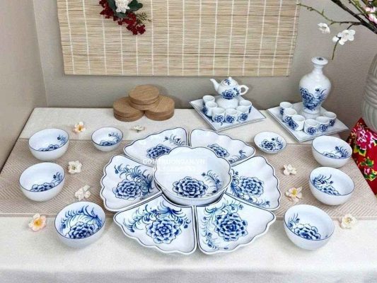 Bộ Bát Đĩa Bày Tết